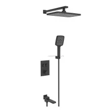 Душевая система скрытого монтажа VIEIR V25006-3C чёрный матовый Душевая система скрытого монтажа VIEIR V25006-3C чёрный матовый