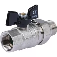Кран шаровый со сгоном бабочка 3/4" Bugatti Кран шаровый со сгоном бабочка 3/4" Bugatti