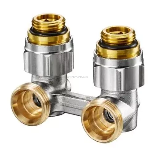 Узел запорно-присоединительный (ZB) Oventrop Multiflex F угловой, для двухтрубных систем 1015884 Овентроп