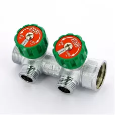 Коллектор FAR FK 3821 3412TP регулирующий проходной ВР-НР 3/4"х1/2" с 2 отводами Коллектор FAR FK 3821 3412TP регулирующий проходной ВР-НР 3/4"х1/2" с 2 отводами
