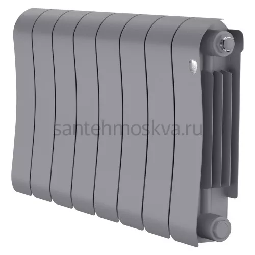 Радиатор биметаллический Royal Thermo Infinity 300 Silver Satin - 8 секции НС-1683697