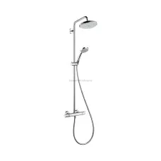 Душевая стойка Hansgrohe Croma 220 Showerpipe 27185000 с термостатом Душевая стойка Hansgrohe Croma 220 Showerpipe 27185000 с термостатом
