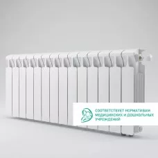 Радиатор биметаллический Mon. 350 Ventil VR - 14 секций c нижним правым подключением Радиатор биметаллический Mon. 350 Ventil VR - 14 секций c нижним правым подключением