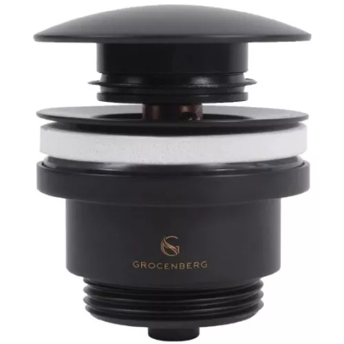 Донный клапан Grocenberg GB106 чёрный матовый