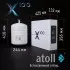 Прямоточная система обратного осмоса Atoll X100 с краном Прямоточная система обратного осмоса Atoll X100 с краном