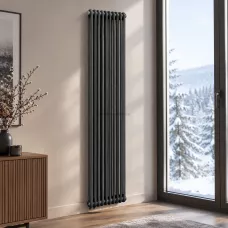 Радиатор отопления Tub. Ventil 2180 10 секции антрацит с нижним подключением Радиатор отопления Tub. Ventil 2180 10 секции антрацит с нижним подключением