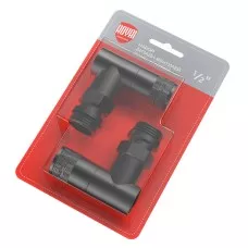 Набор дизайн-вентилей Royal Thermo PIANO 1/2" черный, RTE 56.0013, НС-1422585 Набор дизайн-вентилей Royal Thermo PIANO 1/2" черный, RTE 56.0013, НС-1422585