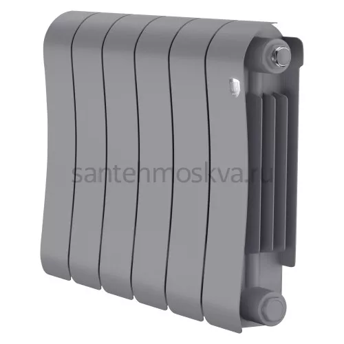 Радиатор биметаллический Royal Thermo Infinity 300 Silver Satin - 6 секции НС-1683696