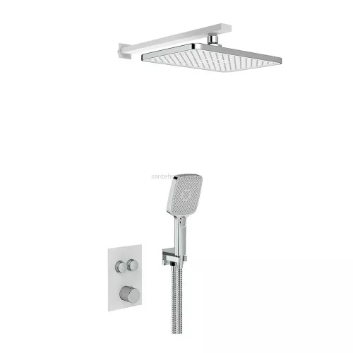 Душевая система скрытого монтажа VIEIR V25006-2F белый матовый