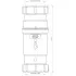 Сифон самозакрывающийся с сухим затвором MRNRV40C-PB McALPINE