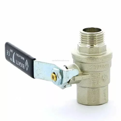 Кран шаровый ВН 1/2" Bugatti ручка рычаг
