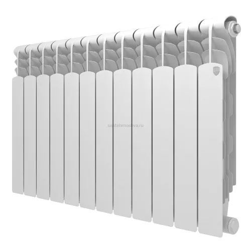Радиатор биметаллический Royal Thermo Revolution Bimetall 500 2.0 - 12 секций с боковым подключением (Роял Термо)