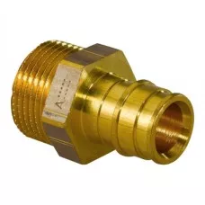 Переходник Uponor 1047862 Q&E с наружной резьбой латунь 25x3/4" НР Переходник Uponor 1047862 Q&E с наружной резьбой латунь 25x3/4" НР