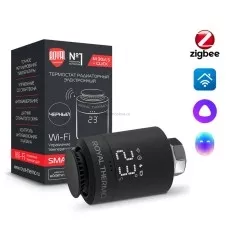 Термостат радиаторный электронный Royal Thermo Smart Heat, Черный RTE 77.001B