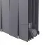 Радиатор биметаллический Royal Thermo Pianoforte 500 - 10 секций Silver Satin с боковым подключением (Роял Термо)