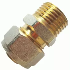Муфта цанговая НР 16x3/4" для МП труб Муфта цанговая НР 16x3/4" для МП труб