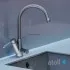 Кран комбинированный (хол/гор + питьевая) atoll NKD0412ST-L (мат.никель)