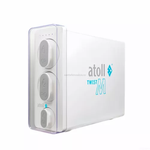 Прямоточная система обратного осмоса atoll Twist M (без крана), ATEFDR136