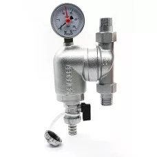 Фильтр Zeissler 100 мкм, с манометром, ZSf.303.0105N 3/4" НР Фильтр Zeissler 100 мкм, с манометром, ZSf.303.0105N 3/4" НР