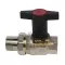 Кран шаровый 1/2" НГ с американкой маховик пластмассовый ELSEN Strong EVS15.02T