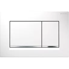 Смывная клавиша Geberit Sigma 30 115.883. KJ.1 белый/глянцевый хром Смывная клавиша Geberit Sigma 30 115.883. KJ.1 белый/глянцевый хром