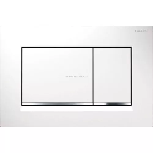 Смывная клавиша Geberit Sigma 30 115.883. KJ.1 белый/глянцевый хром
