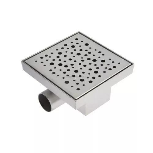 Трап из нежарвеющей стали TIM 150х150 мм с сухим затвором BAD411502 (ТИМ)