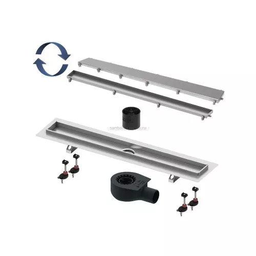 Комплект TECElinus для монтажа дренажного канала 2 в 1, с основой для плитки “tile” и “steel”, с мембраной 800 мм, 15103089