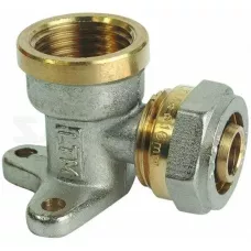 Угольник цанговый установочный ВР для МП труб 16x1/2" Угольник цанговый установочный ВР для МП труб 16x1/2"