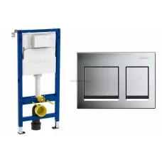 Инсталляция для унитаза Geberit Duofix Alpha 458.233.00.1 со смывным бачком и с кнопкой смыва Инсталляция для унитаза Geberit Duofix Alpha 458.233.00.1 со смывным бачком и с кнопкой смыва