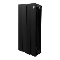 Радиатор биметаллический Royal Thermo Pianoforte 500 - 4 секций Noir Sable с боковым подключением Радиатор биметаллический Royal Thermo Pianoforte 500 - 4 секций Noir Sable с боковым подключением
