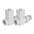 Набор дизайн-вентилей Royal Thermo CUBE 1/2" белый, RTE 56.0005, НС-1422574 Набор дизайн-вентилей Royal Thermo CUBE 1/2" белый, RTE 56.0005, НС-1422574