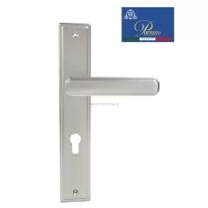 Дверная ручка на планке под цилиндр PORTUNO Pyramid 822.14CYL Матовый никель Дверная ручка на планке под цилиндр PORTUNO Pyramid 822.14CYL Матовый никель