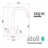 Кран комбинированный (хол/гор + питьевая) atoll 2322-SS (нерж.сталь)