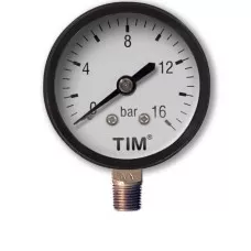 Манометр радиальный 50 мм 1/4" Tim