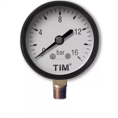 Манометр радиальный 50 мм 1/4" Tim