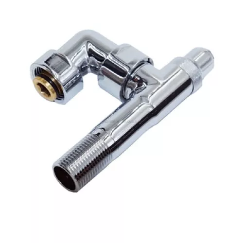 Вентиль угловой поворотный для полотенцесушителя 1/2" НР × 1" ВР