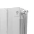 Радиатор биметаллический Royal Thermo Pianoforte 500 - 12 секций Bianco Traffico с боковым подключением (Роял Термо)