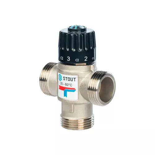 Клапан термосмесительный НР 1 35-60°С KV 2.5 м3/ч SVM-0120-256025 Италия