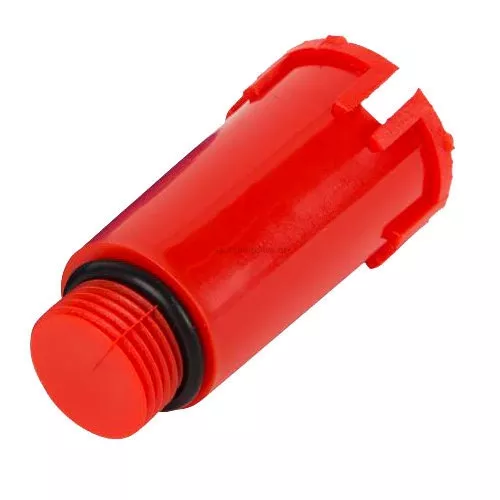 Заглушка монтажная красная 1/2" НР