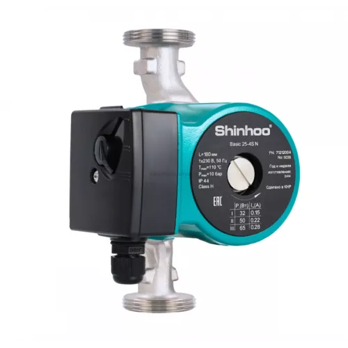 Насос циркуляционный Shinhoo BASIC 25-4S N 180 1x230V (71212004 Шинхо)