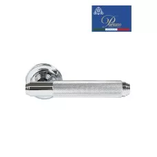 Дверная ручка на розетке Portuno Exa Zig 301.01 Полированный хром Дверная ручка на розетке Portuno Exa Zig 301.01 Полированный хром