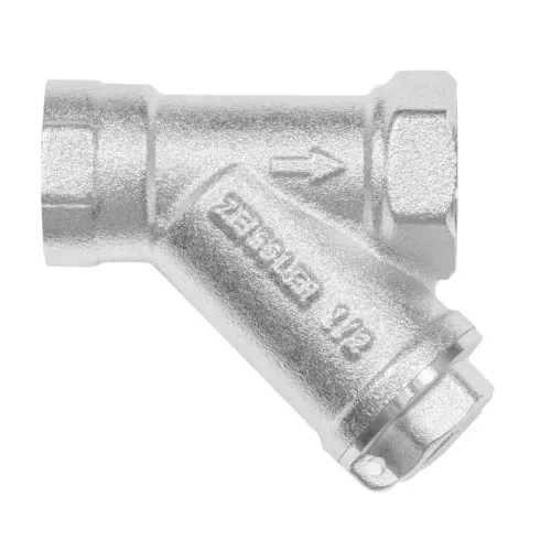 Фильтр косой Zeissler 1/2" 300 мкм Никелированный ZSf.304.0104N