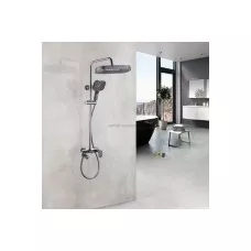 Salda Душевая стойка со смесителем ALS-615-14 Оружейная сталь Salda Душевая стойка со смесителем ALS-615-14 Оружейная сталь