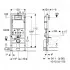 Инсталляция Geberit Duofix 458.128.21.1 + унитаз Belbagno UNO безободковый, BB3105CHR/SC