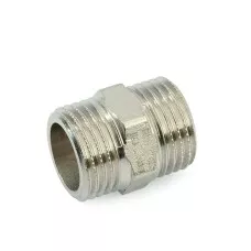 Ниппель HH равносторонний 3/4" никелированный Италия SFT-0004-003434