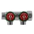 Коллектор FAR FK 3821 3412TP регулирующий проходной ВР-НР 3/4"х1/2" с 2 отводами