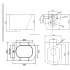 Унитаз подвесной BelBagno Due, BB3103CHR/SC Унитаз подвесной BelBagno Due, BB3103CHR/SC