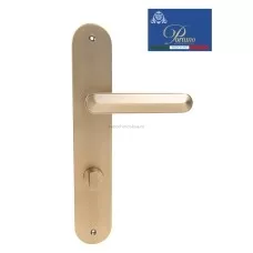Дверная ручка на планке с фиксатором PORTUNO Onyx 623.11WC Матовый кофе Дверная ручка на планке с фиксатором PORTUNO Onyx 623.11WC Матовый кофе
