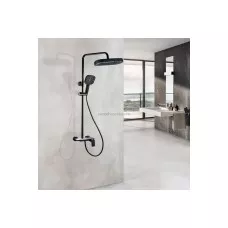 Ares Душевая стойка со смесителем ALS-615-10 Черная Ares Душевая стойка со смесителем ALS-615-10 Черная